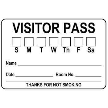 Rrd Visitors Pass Sun-Sat 3x2 Wh