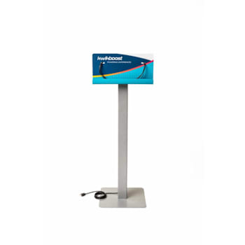 Luxor Kwikboost® Standard Courtesy Charging Station Freestand W/Custom Graphics