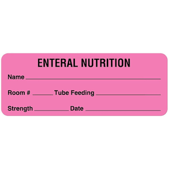 Image for Rrd Enteral Feeding Labels 3"X1-1/8" from HD Supply