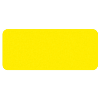 Rrd Vinyl Rectangle 7/8"X3/8" Yellow