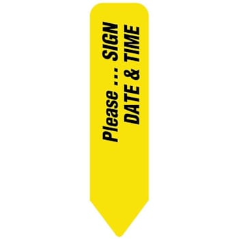 Rrd Uniarrow Flag 2-1/4"X9/16" Yellow Package Of 150