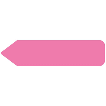 Rrd Uniarrow Flag 2-1/4"X9/16" Flourescent Pink Package Of 150