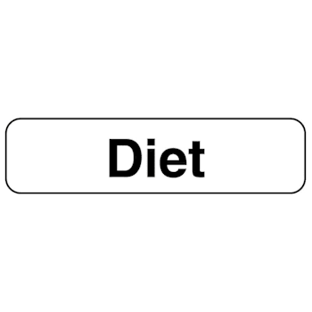 Rrd Diet Beverage Identification Labels 1-1/4"X5/16"