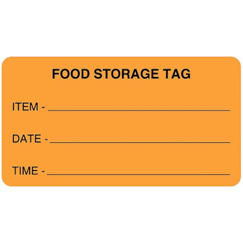 Rrd Food Quality Control Labels 3"X1-5/8" Food Storage