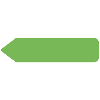 Rrd Uniarrow Flag 2-1/4"X9/16" Light Green Package Of 150