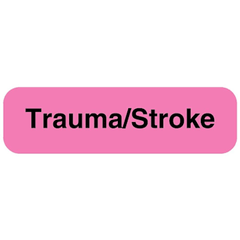 Rrd Trauma/Stroke Label 1-1/4"X5/16"