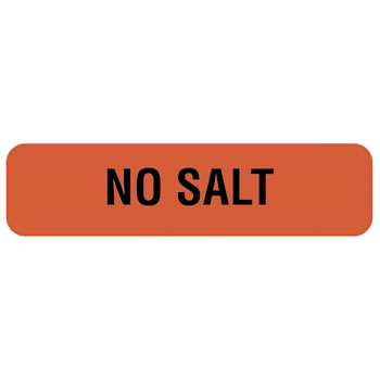 Rrd No Salt Nutrition Communication Labels 1-1/4"X5/16"