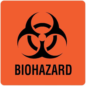 Image for Rrd Biohazard Warning Label 3"X3" from HD Supply