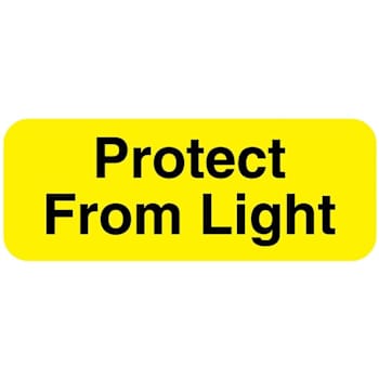 Rrd Storage Label 2"X3/4" Protect From Light