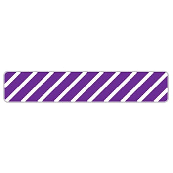 Rrd Uniflag15 Striped 1"X3/16" Purpple Package Of 450