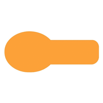 Rrd Unimark Flag 3/4"X5/16" Dark Orange Package Of 520
