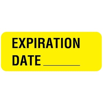 Rrd Expiration Label 2-1/4"X7/8"