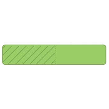 Rrd Uniflag30 1"X3/16" Flourescent Green Package Of 900