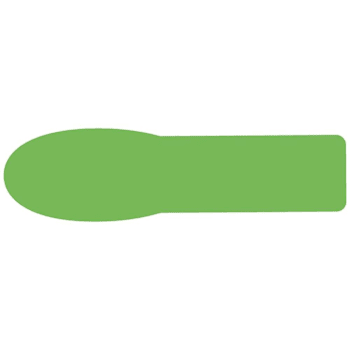 Rrd Extra Large Uniflag 2-1/4"X5/8" Light Green Package Of 90