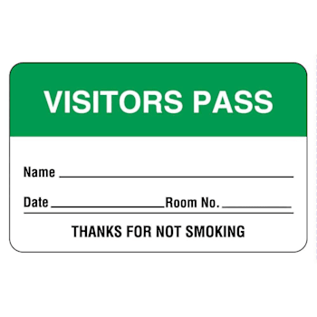 Rrd Name Badges 2-3/4"X1-3/4" Visitor Pass