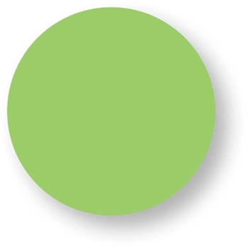 Rrd Paper Circle 3/4" Dia Flourescent Green