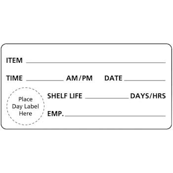 Image for Rrd Inventory Rotation/Incoming Goods Label 4"X2" Cold Temp Time Date from HD Supply