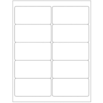 Image for Rrd Blank Laser Printer Label 2" X 4" Case Of 100 from HD Supply