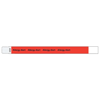 Rrd Med Alrt 3/4 Tyvek-Alrgy Neon Red Case Of 500