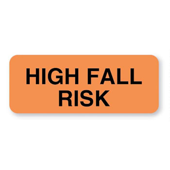 Rrd Fall Risk Label 1-1/4"X5/16"