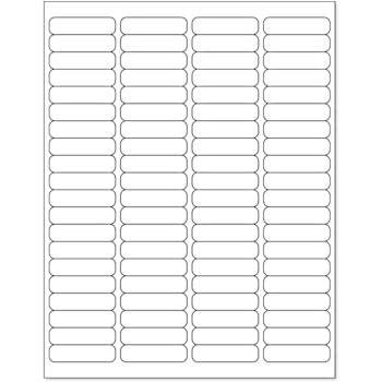 Rrd Laser Printer Label 1/2"X1-15/16" White Case Of 100