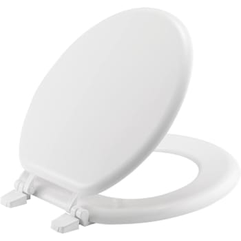Bemis Round Wood Closed Front Toilet Seat In White Case Of 10