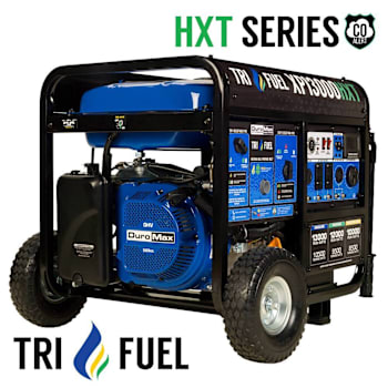 Image for Duromax 13,000w/10,500w Trifuel Remote Start Gasoline Propane Portable Generator from HD Supply