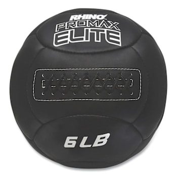 Champion Sports Rhino Promax Elite Medicine Ball, 6 Lb, Black