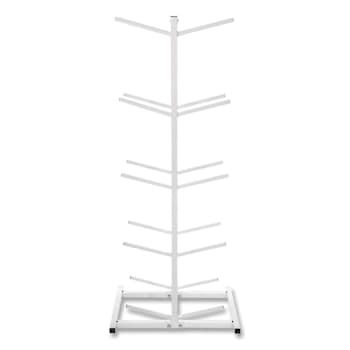 Champion Sports Double Medicine Ball Tree, 12" X 23" X 51", White