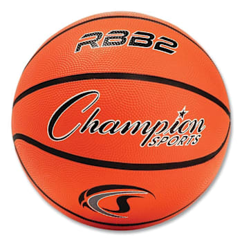 Champion Sports Rubber Sports Ball, Basketball, No. 5 Size, Junior Size, Orange