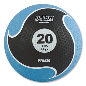 Champion Sports Rhino Elite Medicine Ball, 20 Lb, Blue