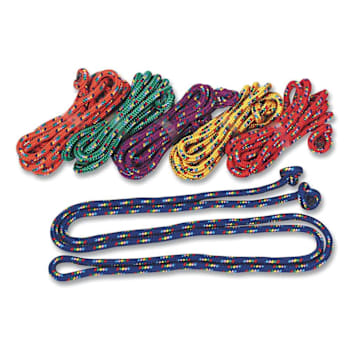 Champion Sports Braided Nylon Jump Ropes, 8 Ft, Assorted,, Package Of 6