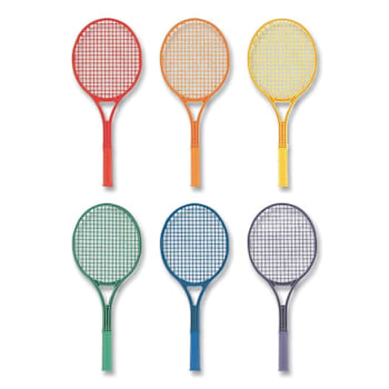 Image for Champion Sports Plastic Tennis Racket Set, Six 21" Rackets, Package Of 6 from HD Supply
