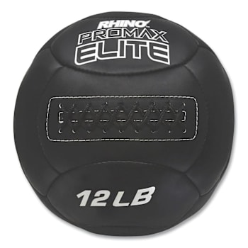Champion Sports Rhino Promax Elite Medicine Ball, 12 Lb, Black