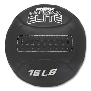 Champion Sports Rhino Promax Elite Medicine Ball, 16 Lb, Black
