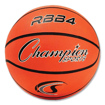 Champion Sports Rubber Sports Ball, Basketball, No. 6 Size, Orange