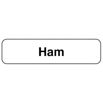 Rrd Ham Food Identification Labels 1-1/4"X5/16"