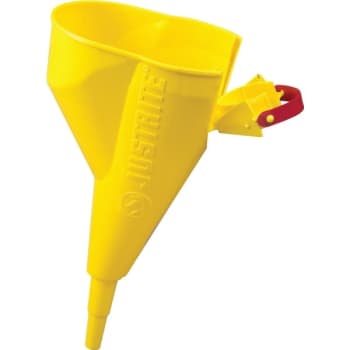 Justrite Yellow Polypropylene Funnel