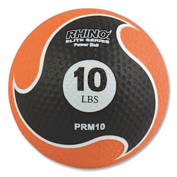 Champion Sports Rhino Elite Medicine Ball, 10 Lb, Orange