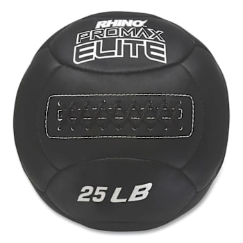 Champion Sports Rhino Promax Elite Medicine Ball, 25 Lb, Black