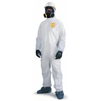 DuPont™ ProShield® Nexgen® Coveralls, X-Large, 10 Mil, Hood And Boots, White