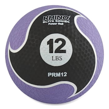 Champion Sports Rhino Elite Medicine Ball, 12 Lb, Purple