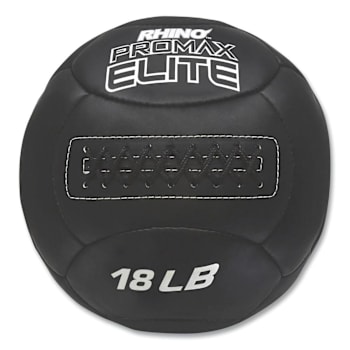 Champion Sports Rhino Promax Elite Medicine Ball, 18 Lb, Black
