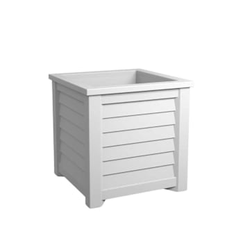 Image for Mayne Lakeland 20in Square Planter - White from HD Supply