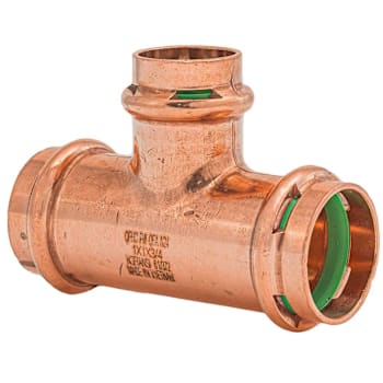 Image for Quickfiting Surepress™ 1" X 1" X 3/4" Press Copper Reducing Tee Fitting from HD Supply
