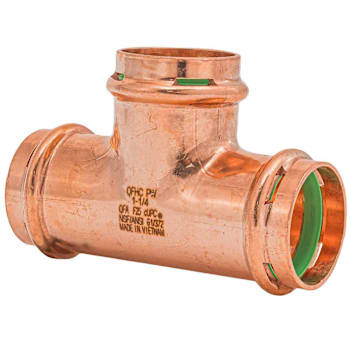 Image for Quickfitting Surepress™ 1-1/4" X 1-1/4" X 1-1/4" Press Copper Tee Fitting from HD Supply