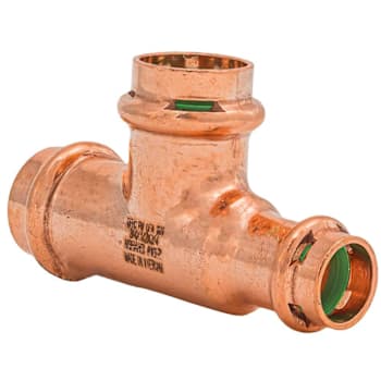 Image for Quickfitting Surepress™ 3/4" X 1/2" X 3/4" Press Copper Reducing Tee Fitting from HD Supply