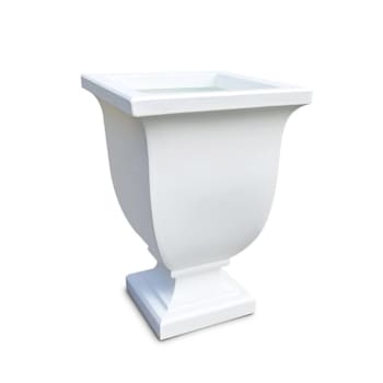 Mayne Augusta 26in Tall Planter - White