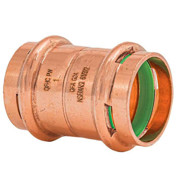 Quickfitting Surepress™ 1" Press X 1" Press Copper Coupling With Stop