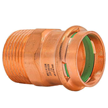 Quickfitting Surepress™ 1" Press X 1" Mnpt Copper Male Adapter